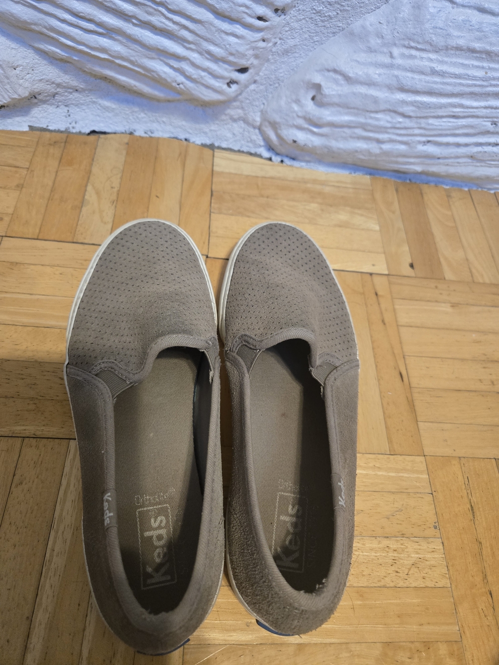 Keds Women's Slip-On Sneakers in Taupe